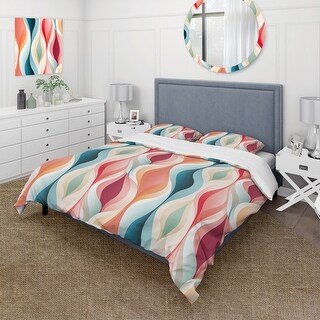 Designart "Modern Zen I" Modern Bedding Set With Shams - Bed Bath ...